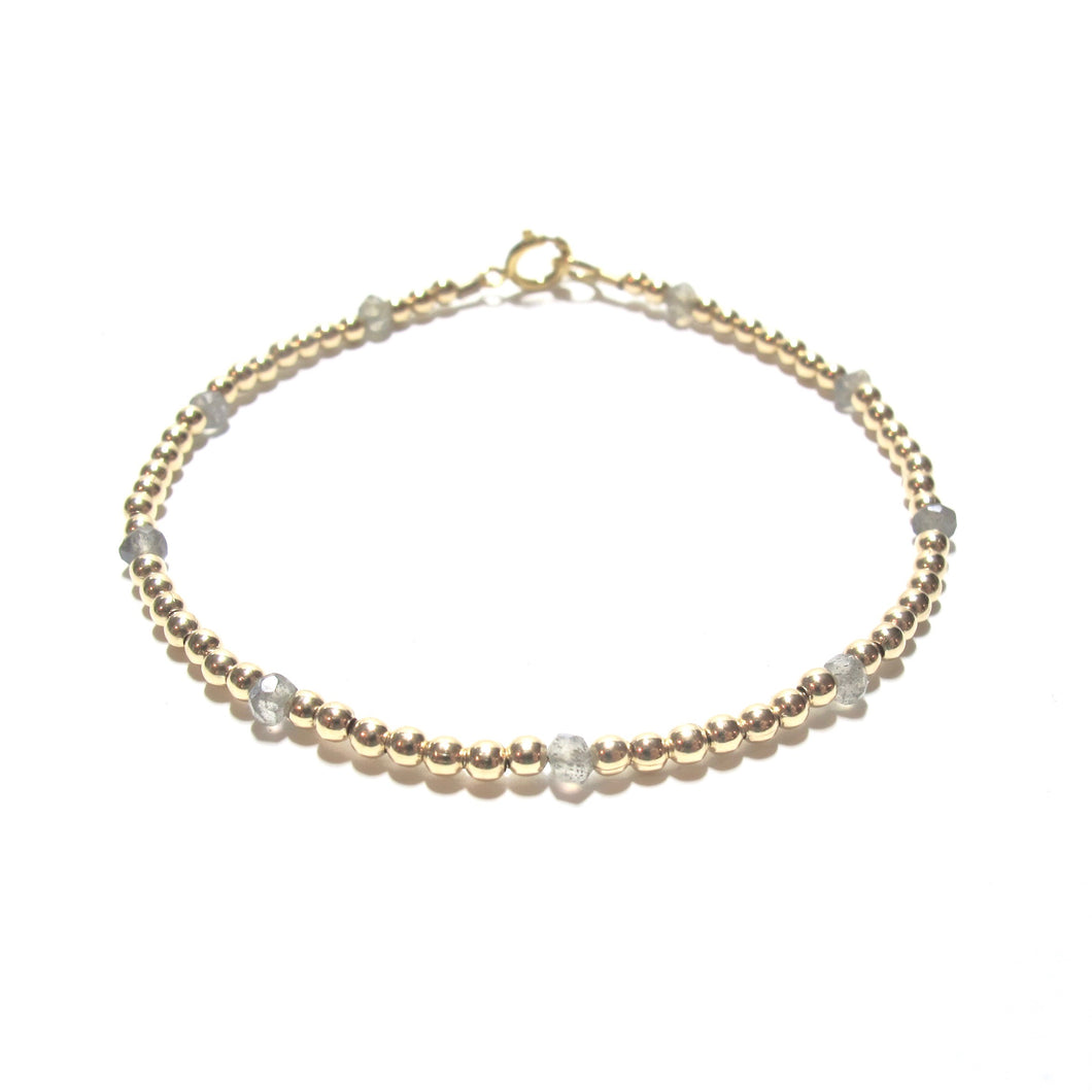 dotted labradorite bracelet
