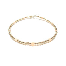 Load image into Gallery viewer, dotted sunstone bracelet