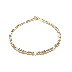 dotted moonstone bracelet