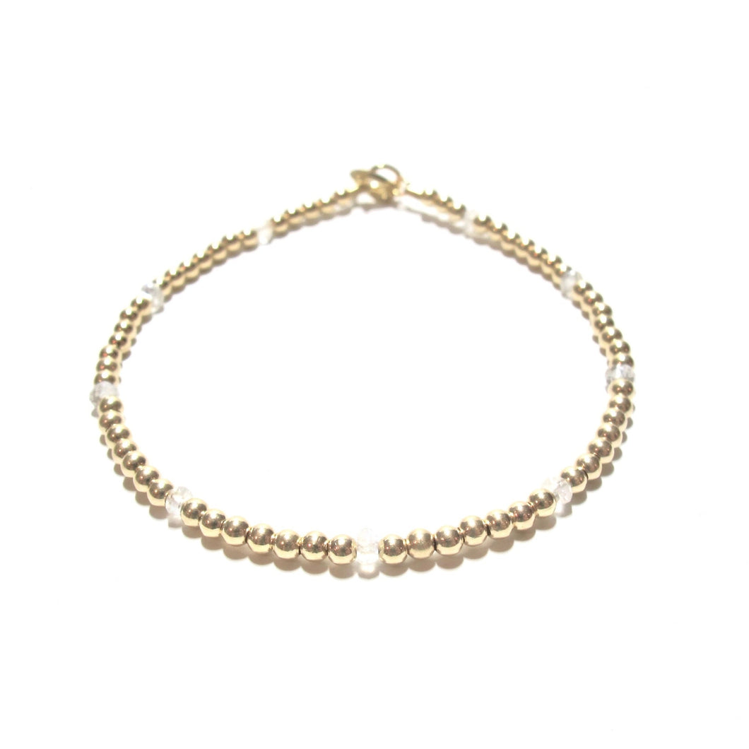 dotted moonstone bracelet