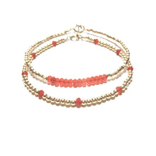 Load image into Gallery viewer, dotted red agate bracelet