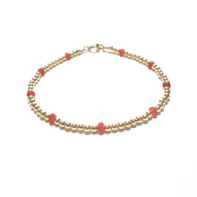 Load image into Gallery viewer, dotted red agate bracelet