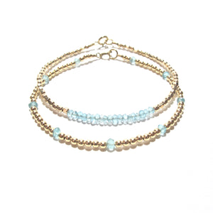 dotted apatite bracelet