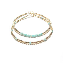 Load image into Gallery viewer, dotted amazonite bracelet