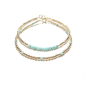 dotted amazonite bracelet