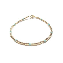 Load image into Gallery viewer, dotted amazonite bracelet