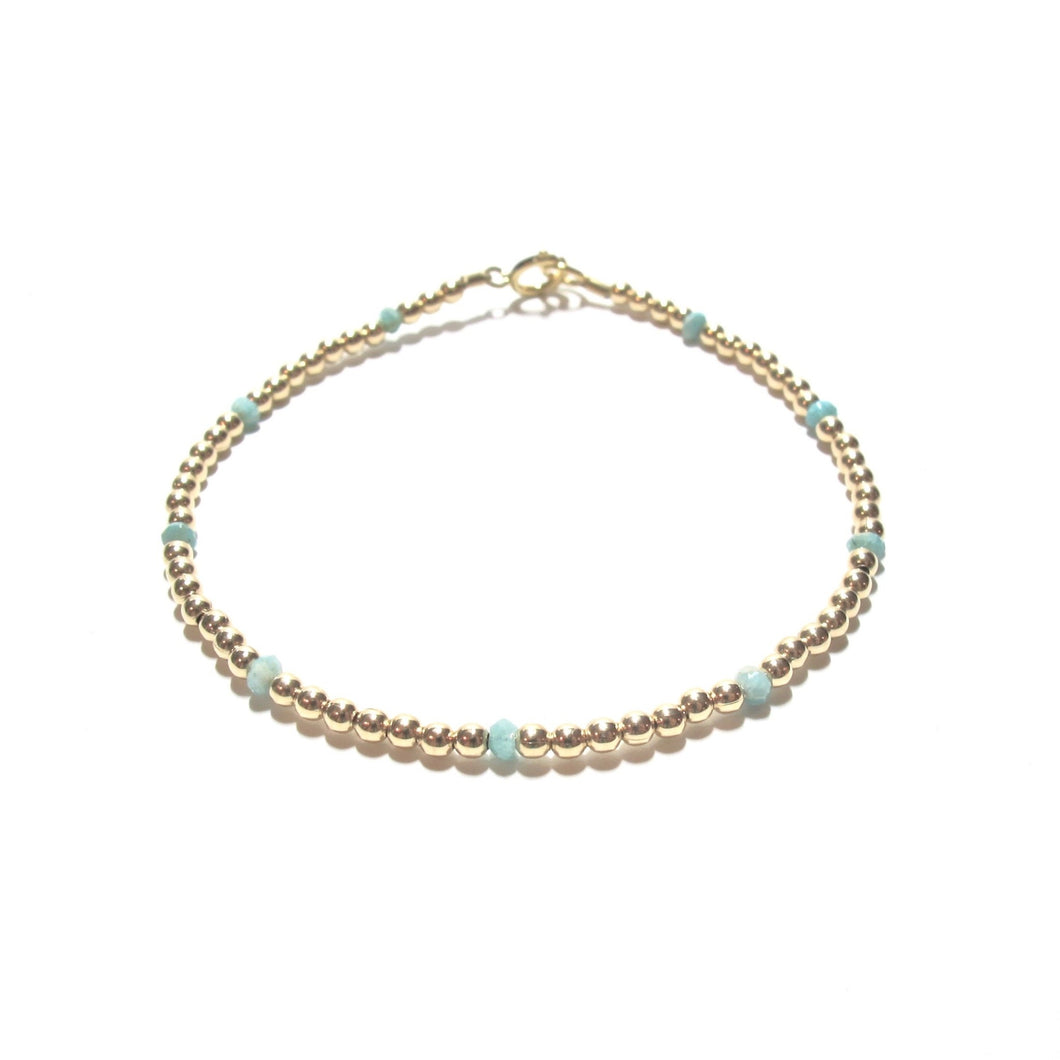 dotted amazonite bracelet