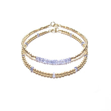 Load image into Gallery viewer, dotted tanzanite bracelet