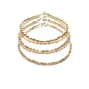 large faceted beads bracelet