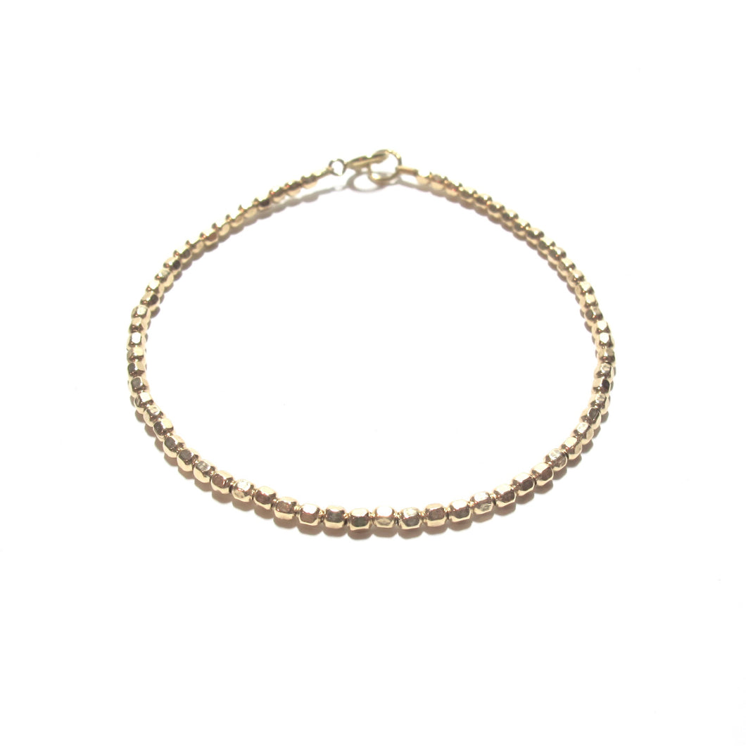 small faceted beads bracelet