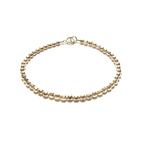 medium faceted beads bracelet