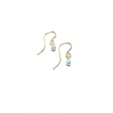 Load image into Gallery viewer, hook earrings with amazonite
