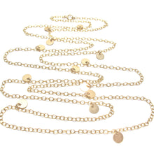 Load image into Gallery viewer, long multi discs necklace