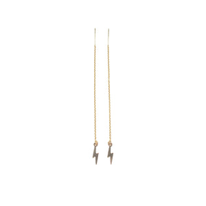 lightning threader earrings