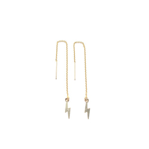 lightning threader earrings