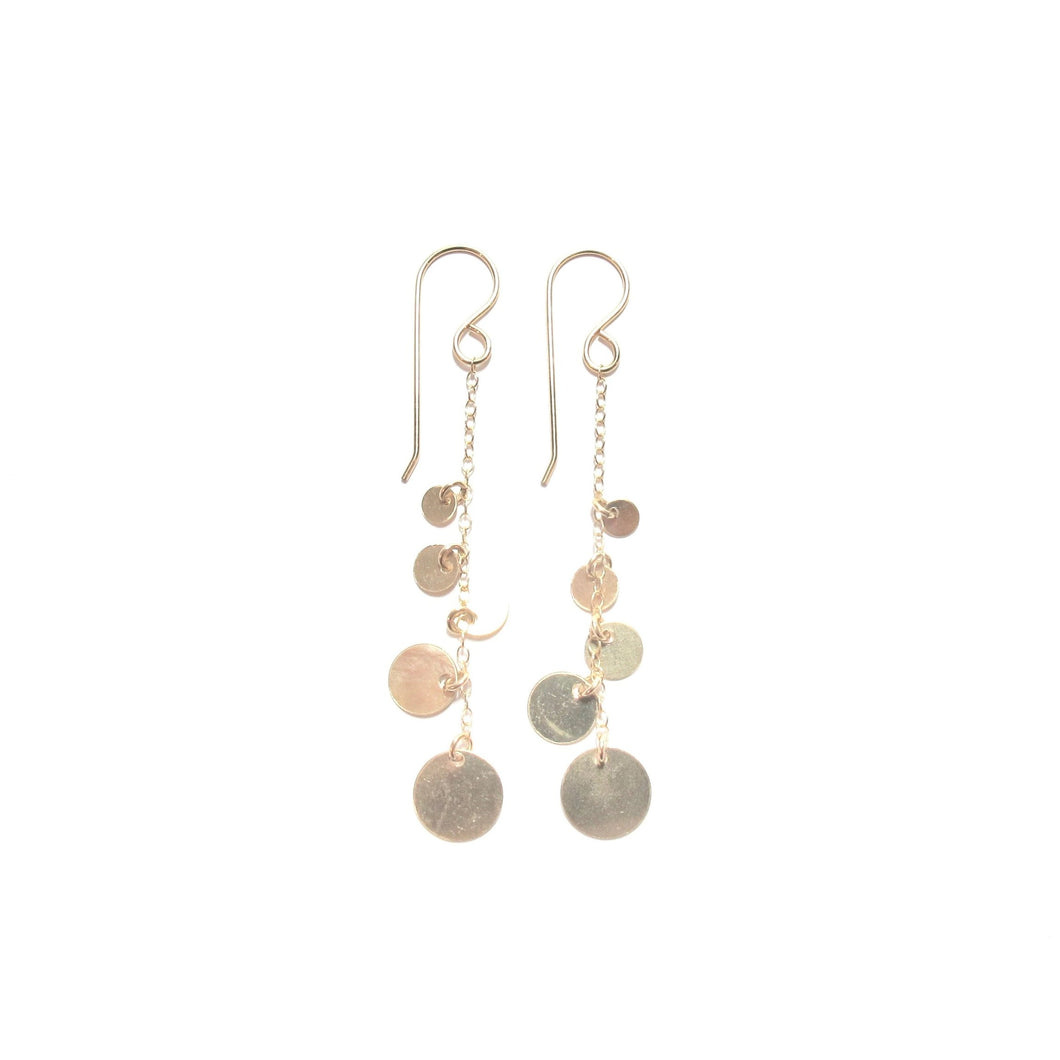 multi disc chain earrings