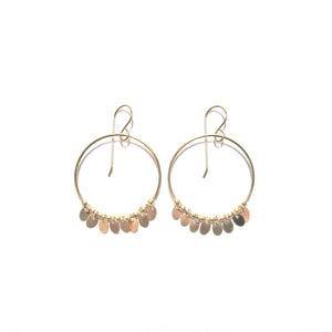oval disc earrings