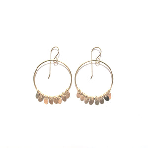oval disc earrings