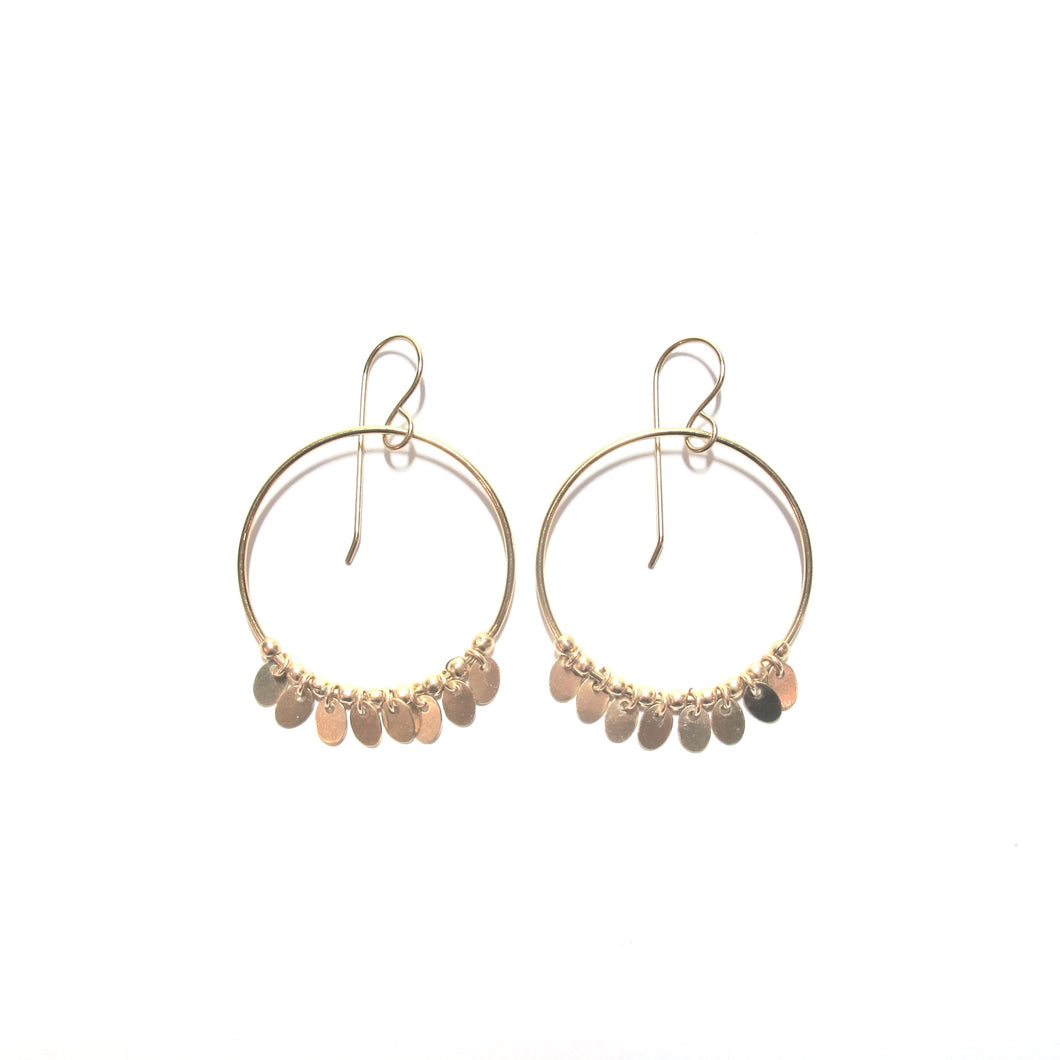 oval disc earrings