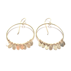 oval disc earrings