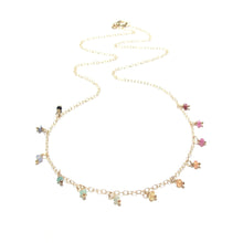Load image into Gallery viewer, dotted rainbow gemstones necklace