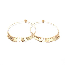 Load image into Gallery viewer, multi disc large hoop earrings