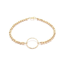 Load image into Gallery viewer, gold beads and ring bracelet