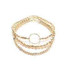 Load image into Gallery viewer, gold beads and ring bracelet