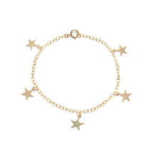 Load image into Gallery viewer, multi gold stars bracelet