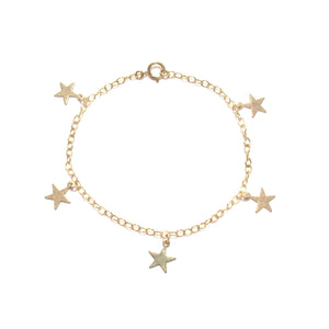 multi gold stars bracelet
