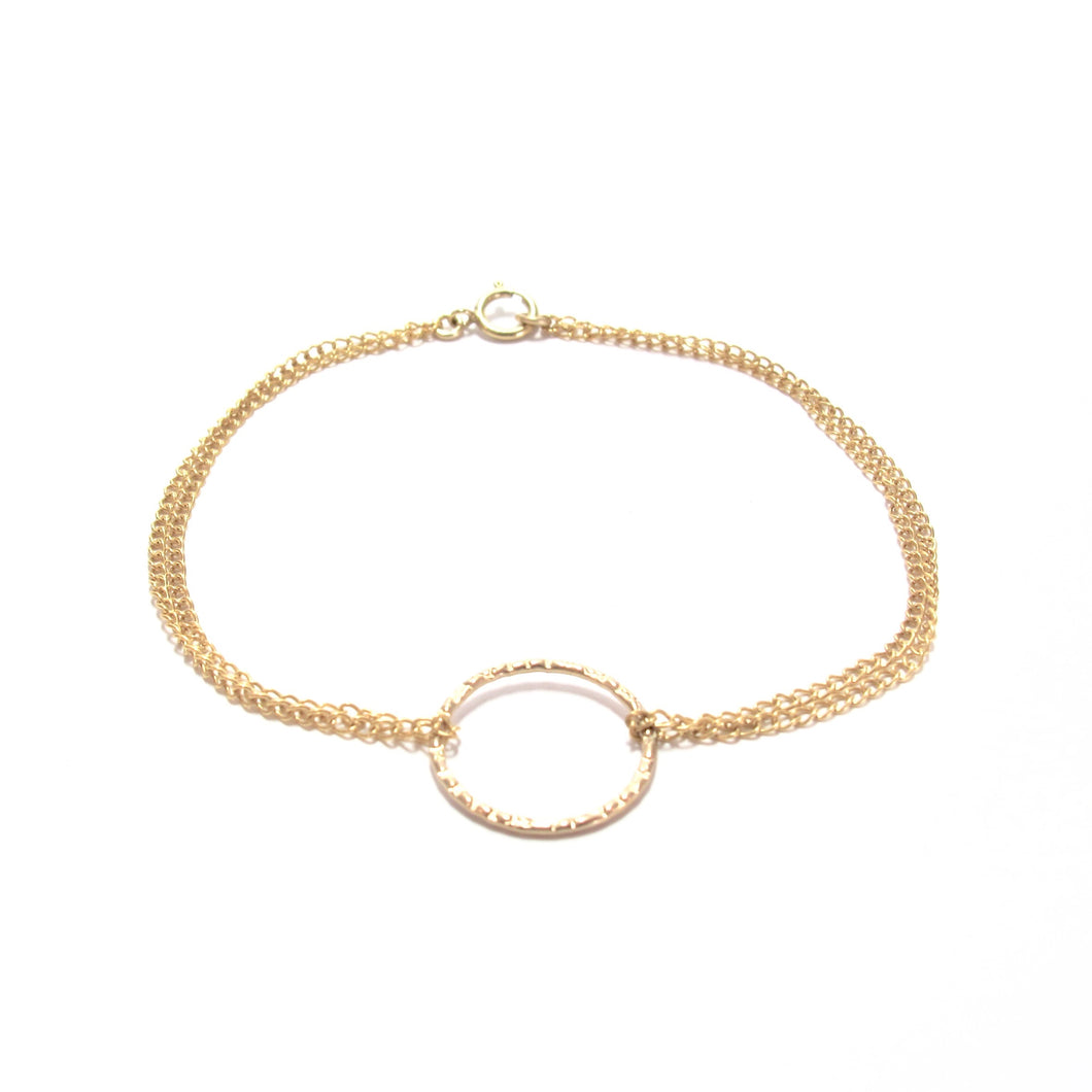 double chain ring bracelet