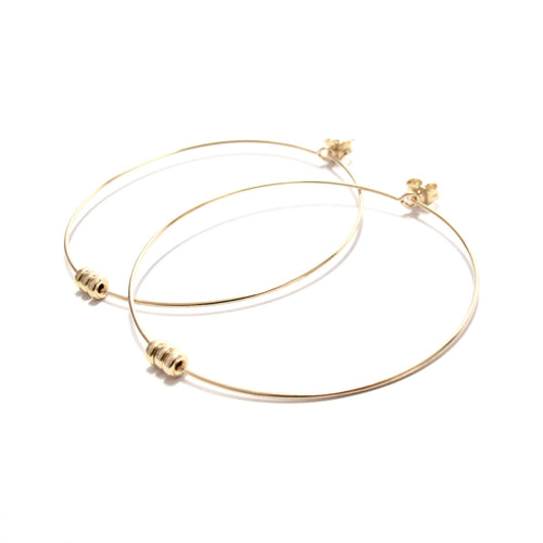 rondelles large hoop earrings