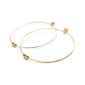 rondelles large hoop earrings