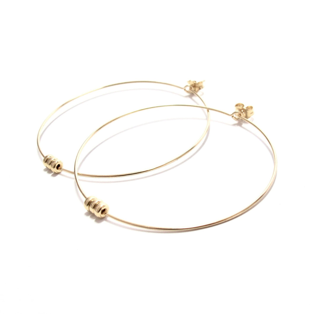 rondelles large hoop earrings