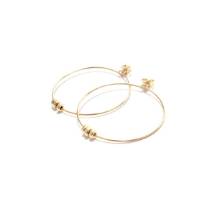 rondelles medium hoop earrings