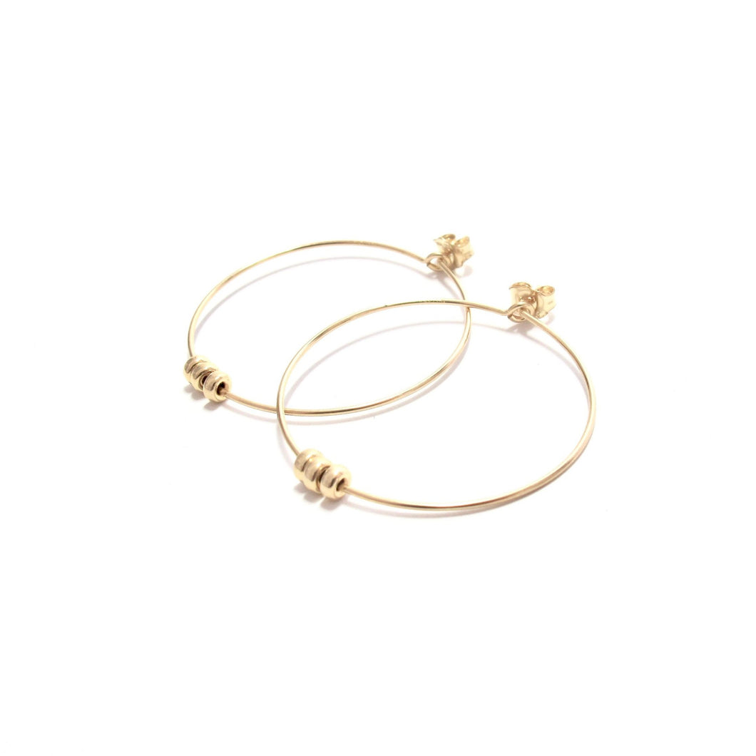 rondelles medium hoop earrings
