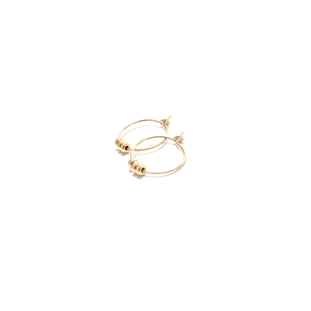 rondelles small hoop earrings