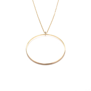 large ring long necklace