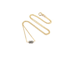 Load image into Gallery viewer, pave diamond rondelles necklace