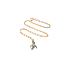 Load image into Gallery viewer, pave diamond banana necklace