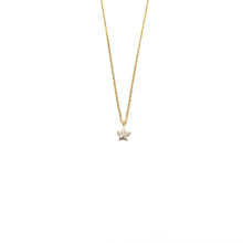 Load image into Gallery viewer, tiny white diamond star necklace