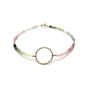rainbow tourmaline ring bracelet