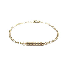 Load image into Gallery viewer, gold rondelles chain bracelet