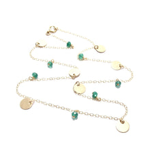 Load image into Gallery viewer, multi discs and green onyx necklace