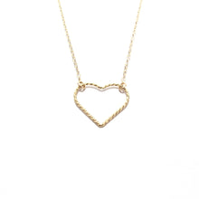 Load image into Gallery viewer, large sparkle heart necklace