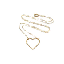 Load image into Gallery viewer, large sparkle heart necklace