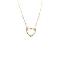 Load image into Gallery viewer, small sparkle heart necklace
