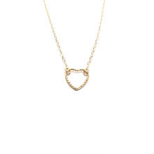 Load image into Gallery viewer, small sparkle heart necklace
