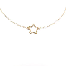 Load image into Gallery viewer, small cut out star necklace