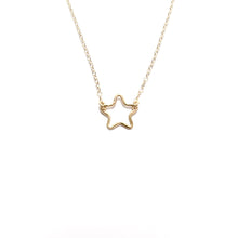 Load image into Gallery viewer, small cut out star necklace